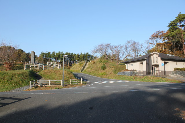 名勝神割崎前の駐車場