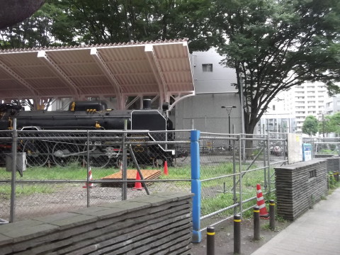 西公園にある蒸気機関車は現在立ち入り禁止