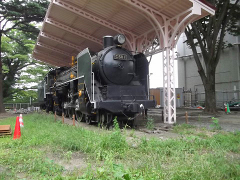 西公園に展示してある蒸気機関車