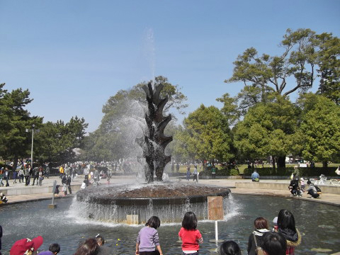 榴ヶ岡公園（仙台市）の噴水