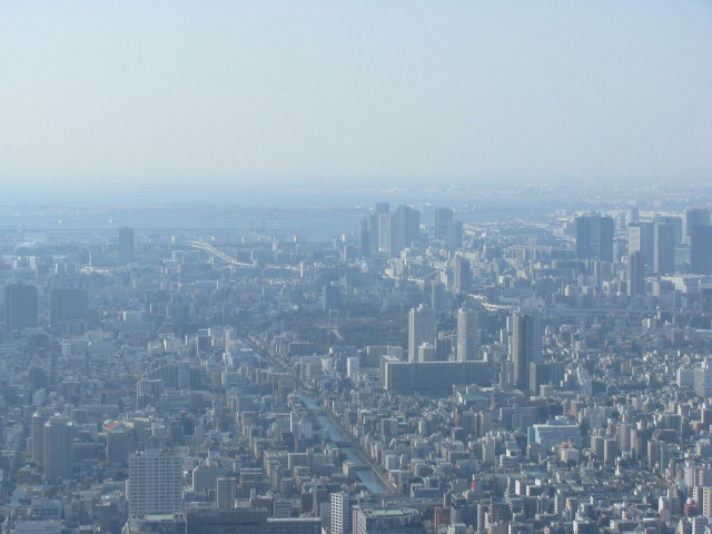 東京スカイツリーの展望デッキから見る景色
