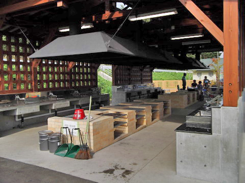 泉ヶ岳　市民キャンプ場の炊事場