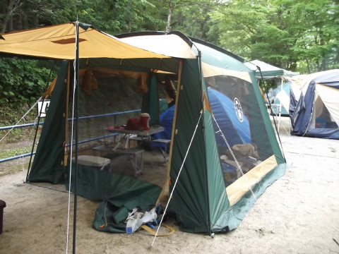 スクリーンキャノピージョイントタープ２，組み立て完了！