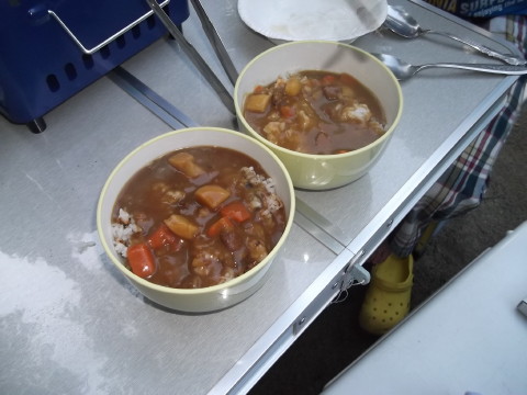 秋保二口キャンプ場でカレーを作ってみた