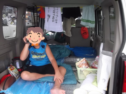 新潟県の笹川流れで車中泊