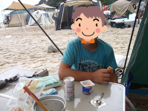 ホウヤハマで朝食