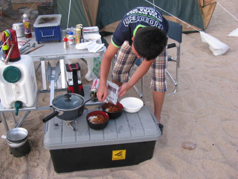 飯盒炊飯も大成功！