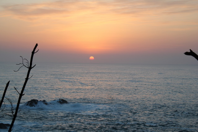 神割崎キャンプ場から見る朝日