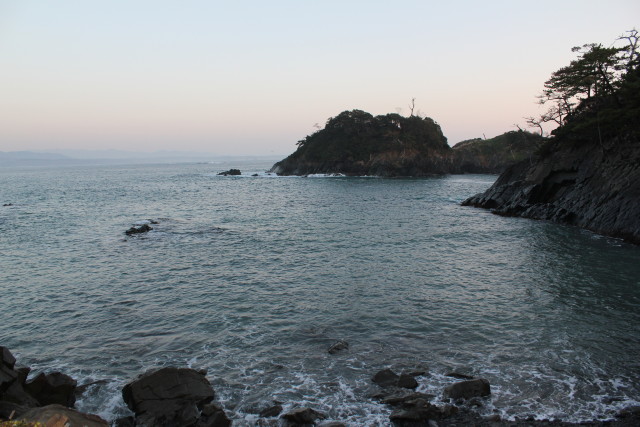 キャンプ場の海辺