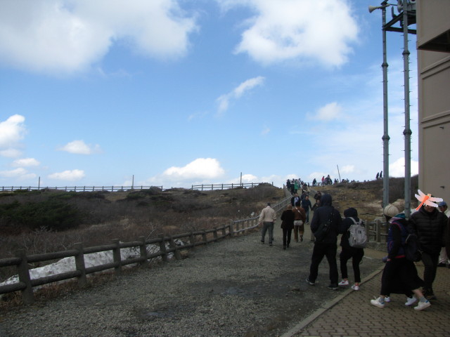蔵王山頂レストハウスに到着
