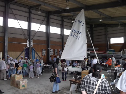 宮城県水産高校のイベント「オーシャンキャンパス」の会場