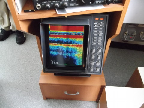 宮城丸の魚群探知機