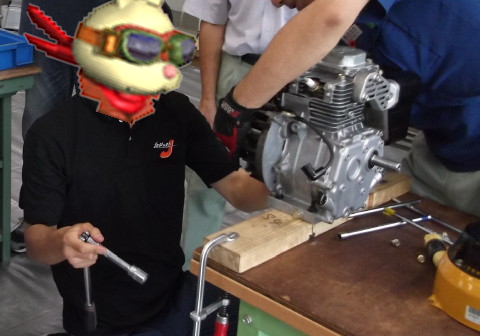 組み付け失敗のエンジンを直してもらう