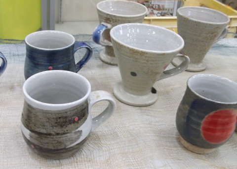 秋保町の「ギャラリー石神窯」職人さんの作品