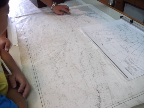 海図を使ってハワイ沖へ行くまでの説明