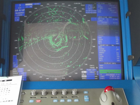 宮城丸に装備されているレーダー