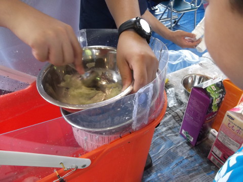 シャーベット作り体験