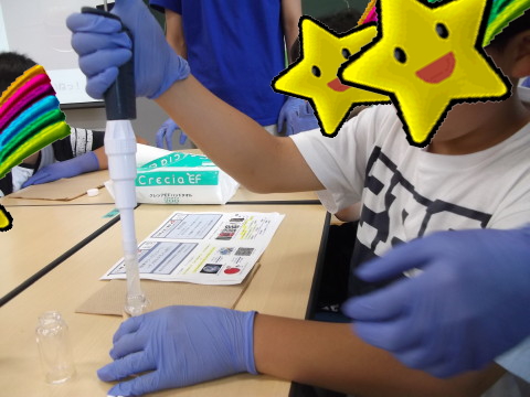 ナノ粒子を製作中