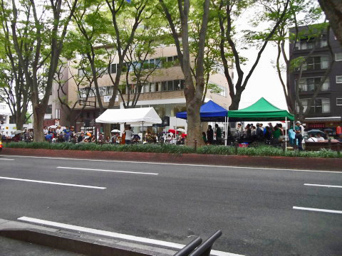 定禅寺通りのジャズフェス特設ステージ