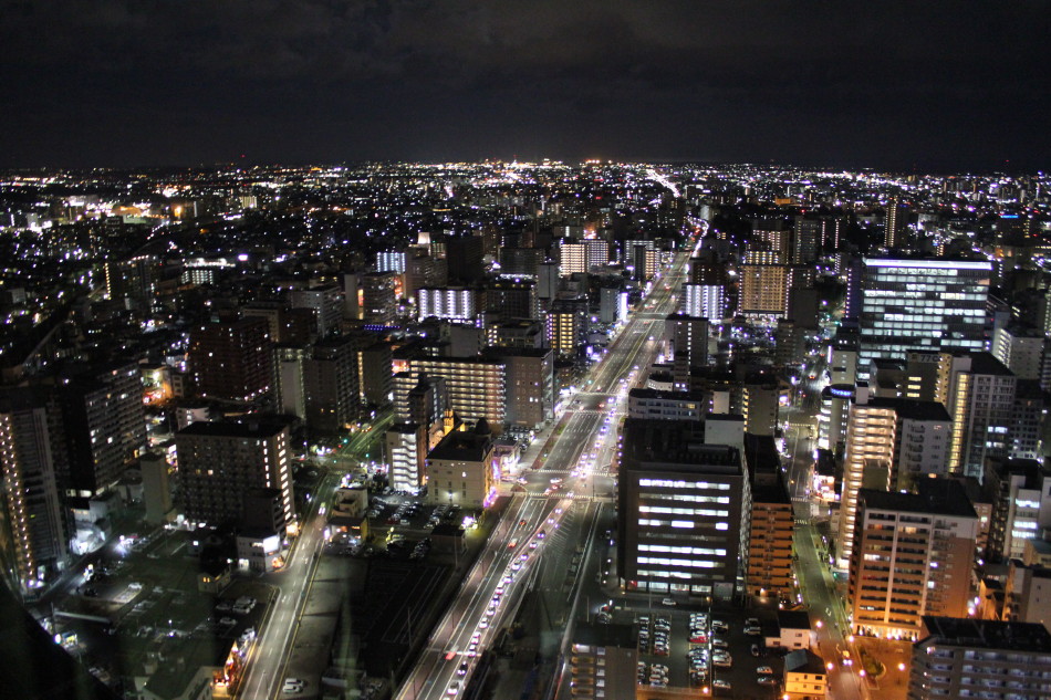 ＡＥＲ最上階の展望台から見る夜景