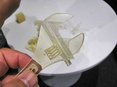 3Dプリンターで製作したモンキーレンチ