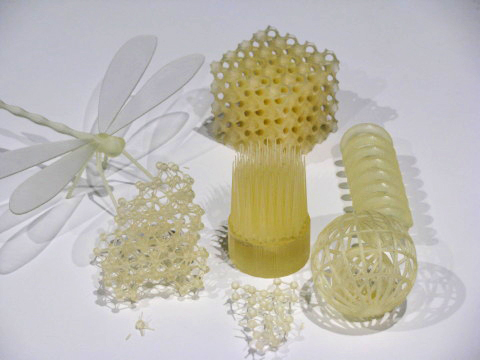 3Dプリンターで製作した数々の作品
