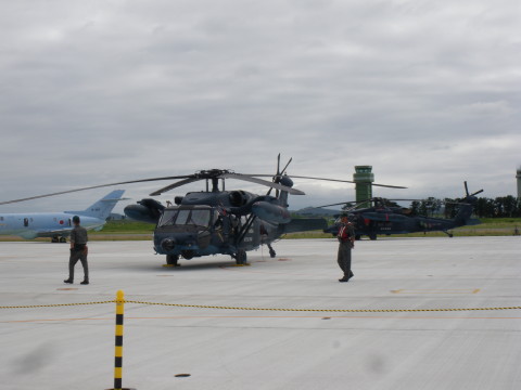 航空自衛隊松島基地のイベントで展示されていたヘリコプター