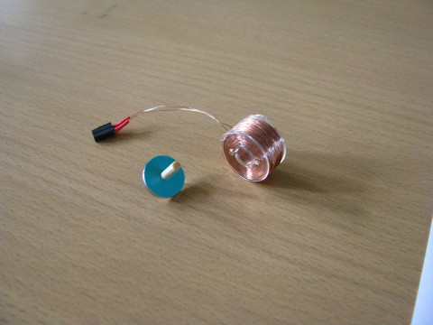 完成したコマとコイル