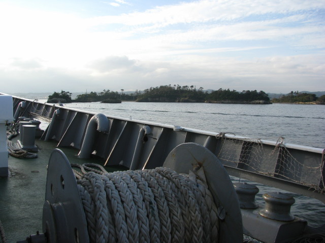 訓練が終わって帰港