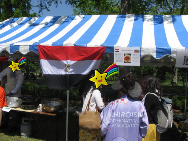 エジプト料理のブース