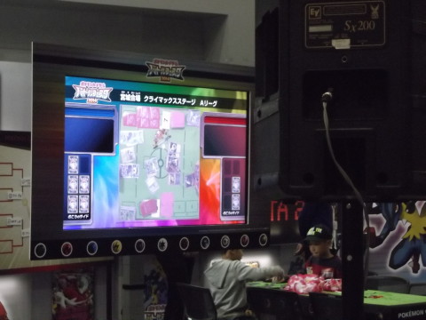 クライマックスステージの大画面モニター