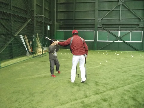 柳沢裕一コーチから息子が指導してもらう