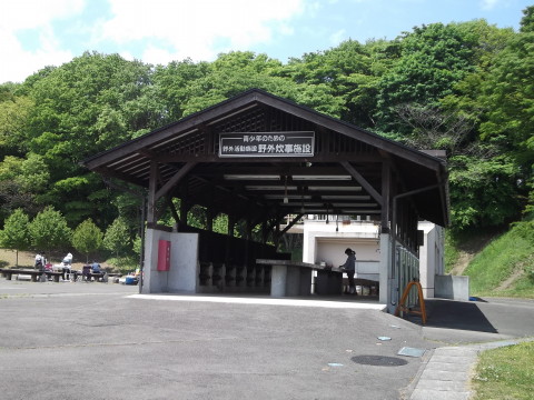 グリーンピア岩沼の「野外炊事施設」