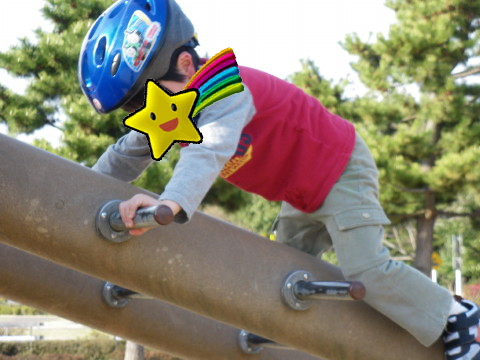 公園内の大型遊具