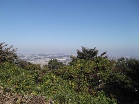 海の見える丘公園から見る仙台市