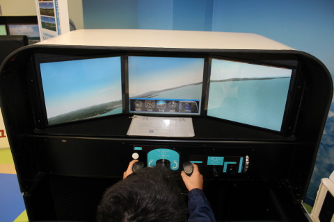 ミュージアムにあったフライトシュミレータ