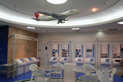 エアポートミュージアム内の展示物