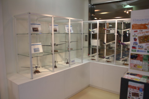 仙台空港3階の体感型エアポートミュージアムの展示品